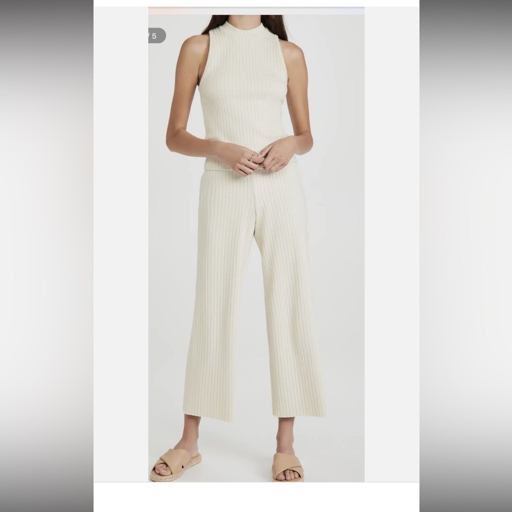 Vince ribbed mock tank top classic designer fall casual revolve $145 M lux